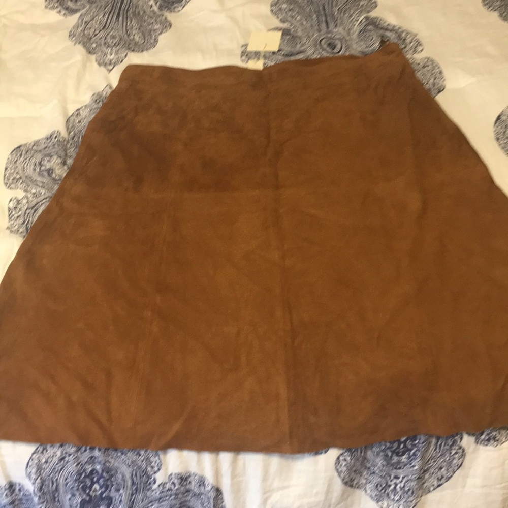 Talbots genuine suede skirt NWT